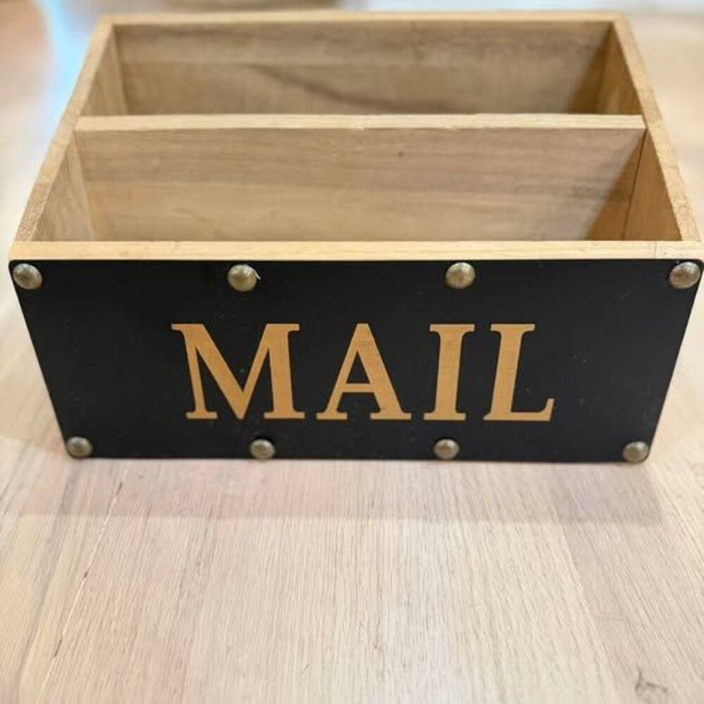 Wooden Desktop Mail Organizer